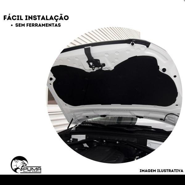 Forro Capô Nissan Kicks 2018 2019 2020 Autocolante Presilhas - GRUD Imagem de Forro Capô Nissan Kicks 2018 2019 2020 Autocolante Presilhas