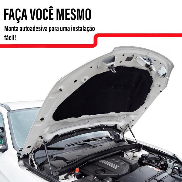 Imagem de Forro Capo Peugeot 3008 2011 a 2015 Revestimento Manta Autocolante Isolante Térmico