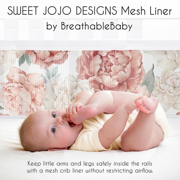 Imagem de Forro de berço de malha Sweet Jojo Designs + BreathableBaby