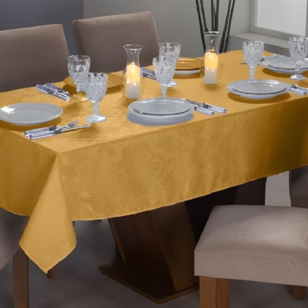 Imagem de Forro de Mesa Jacquard Eventos Festa Buffet Quadrada 1,40m x 1,40m