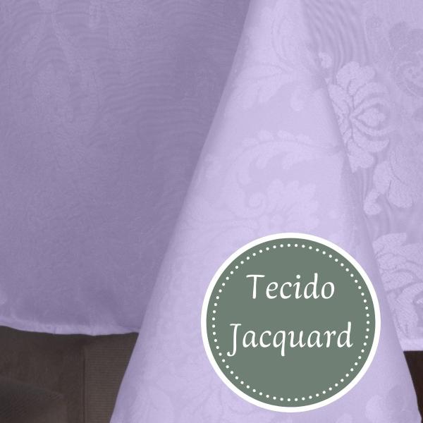 Imagem de Forro de Mesa Jacquard Eventos Festa Buffet Quadrada 1,40m x 1,40m