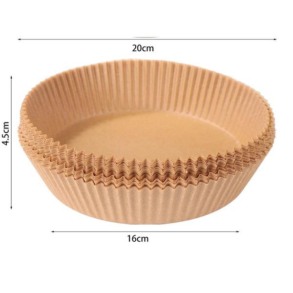 Forro De Papel Antiaderente Especial para Air Fryer 25 Unidades Premium Imagem de Forro De Papel Antiaderente Especial para Air Fryer 25 Unidades Premium