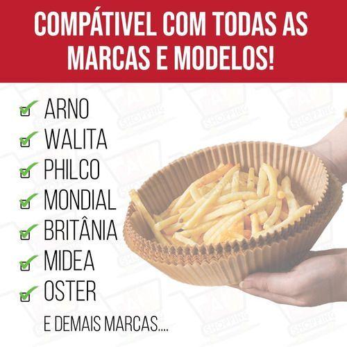 Forro De Papel Antiaderente Especial para Air Fryer 25 Unidades Premium Imagem de Forro De Papel Antiaderente Especial para Air Fryer 25 Unidades Premium