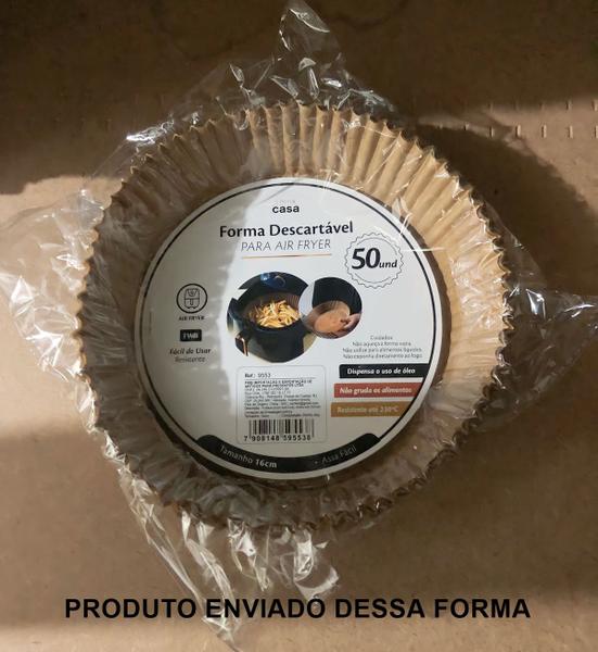 Imagem de Forro de Papel Antiaderente Para Airfryer  50 unidades