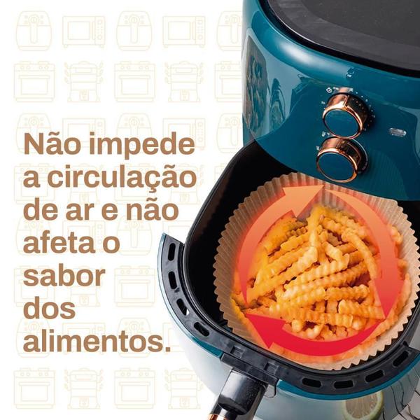 Imagem de Forro De Papel Descartável Especial Air Fryer Kit Com 50