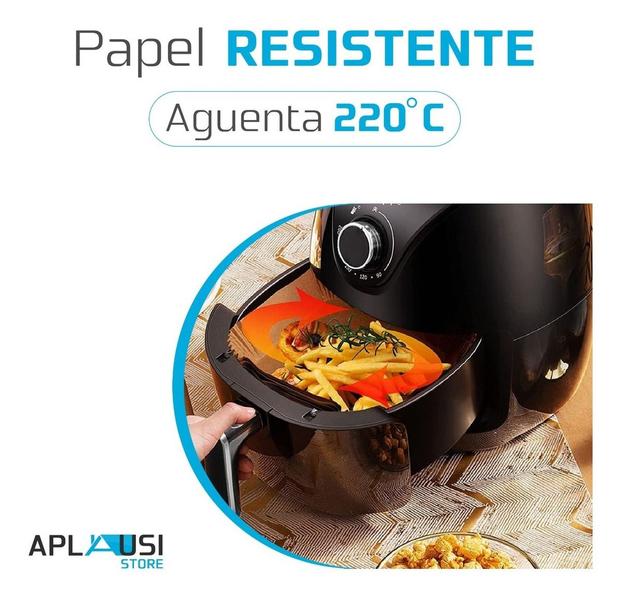 Imagem de Forro De Papel Para Airfryer Descartável Forma Antiaderente