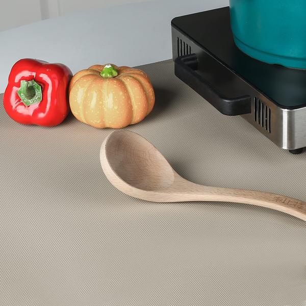 Forro de prateleira de cozinha HooTown Waterproof Fridge Mat Khaki Imagem de Forro de prateleira de cozinha HooTown Waterproof Fridge Mat Khaki