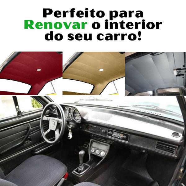 Imagem de Forro De Teto Passat 3 Portas PRETO BALAO 1973 Até 1981 Com Colunas