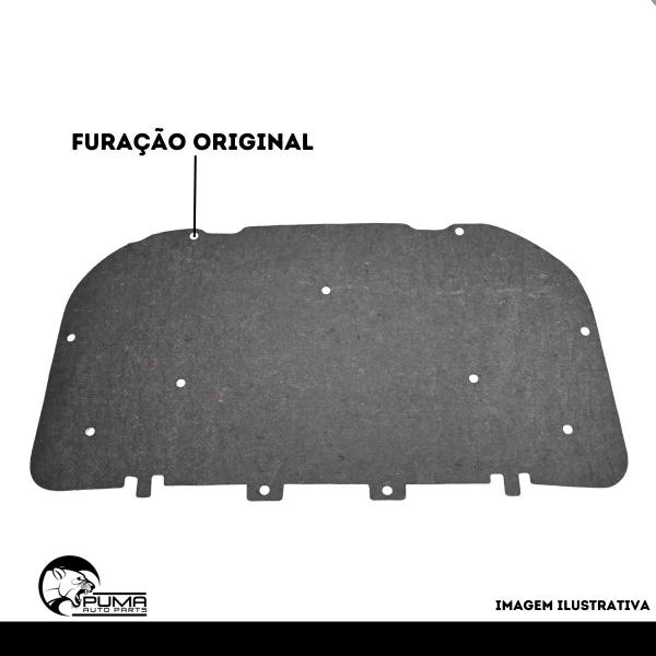 Imagem de Forro Manta Capô Peugeot 307 2007 2008 2009 2010 2011 2012 + Presilhas