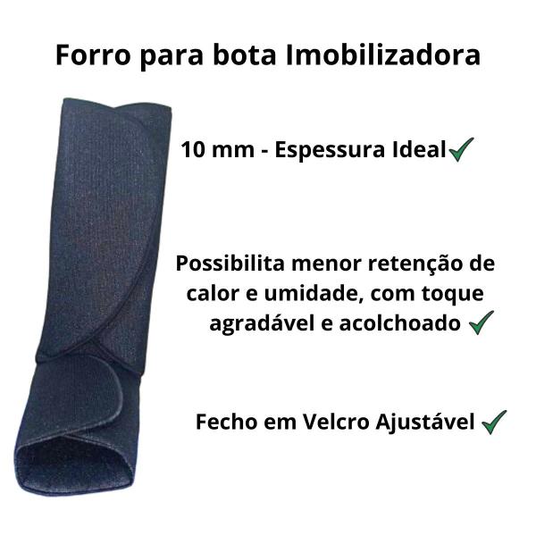 Imagem de Forro para Bota imobilizadora Curta e Longa Acolchoado