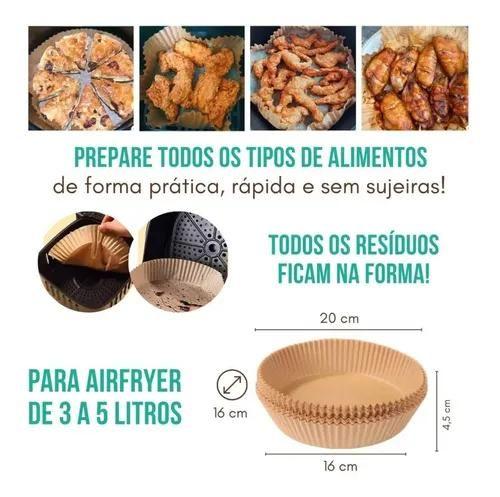 Imagem de Forro Protetor Papel Descartável Especial Air Fryer Kit 50