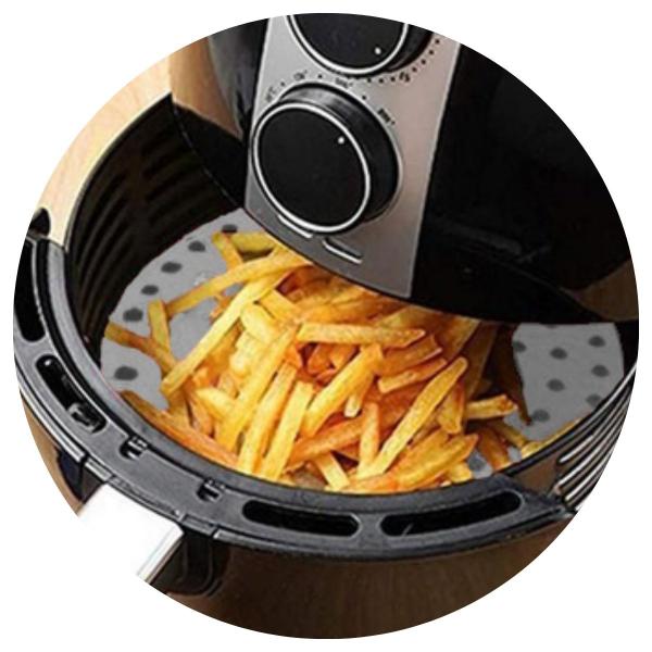 Imagem de Forro Tapete Silicone para Fritadeira Air Fryer Antiaderente