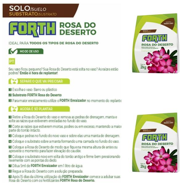 Forth substrato Rosa do Deserto 2kg - Forth Jardim Imagem de Forth substrato Rosa do Deserto 2kg
