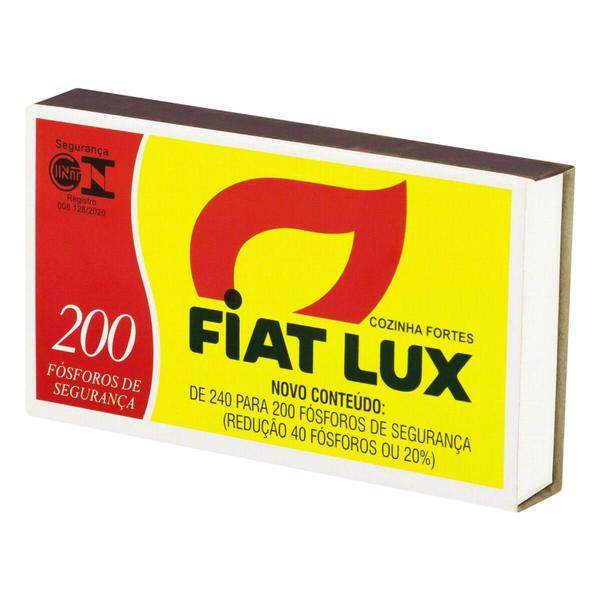 Imagem de Fósforo cozinha fortes Fiat Lux caixa com 200 unidades de 5cm