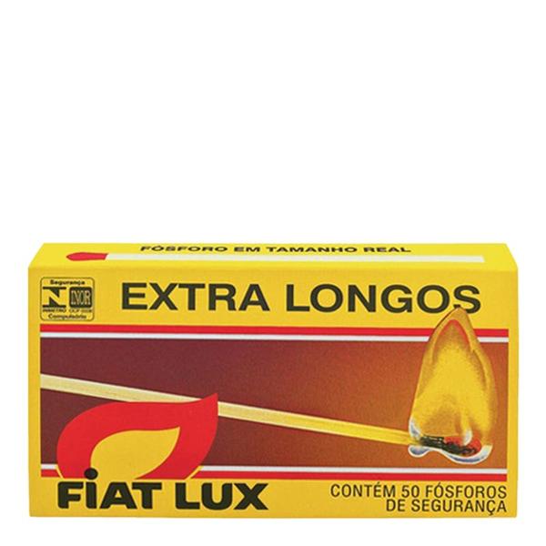 Imagem de Fósforo de Segurança Extra Longo Fiat Lux 50 Unidades