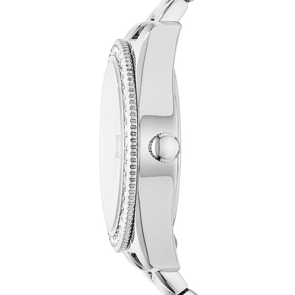 Imagem de Fossil Women's Scarlette Mini Quartz Aço Inoxidável Relógio de Três Pontas, Cor: Silver Glitz (Modelo: ES4317)