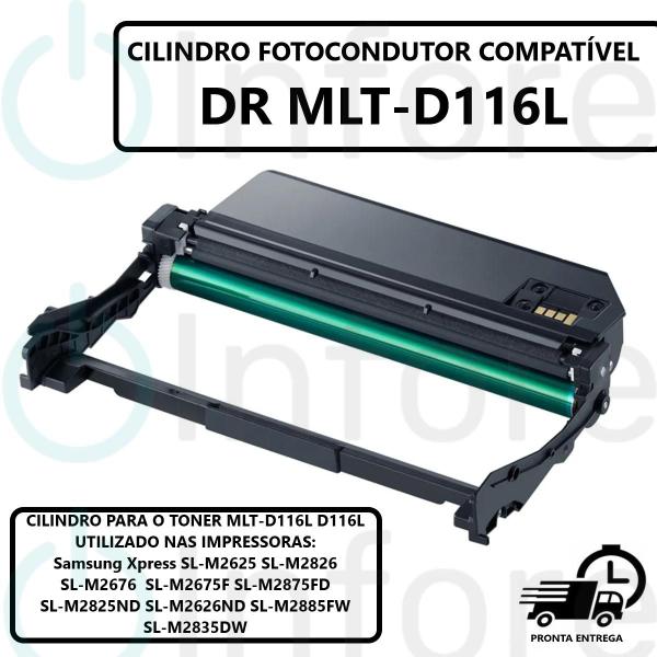 Imagem de Fotocondutor Cilindro MLT-R116 R116 R116L Para Impressoras M2825nd M2835dw M2875fd