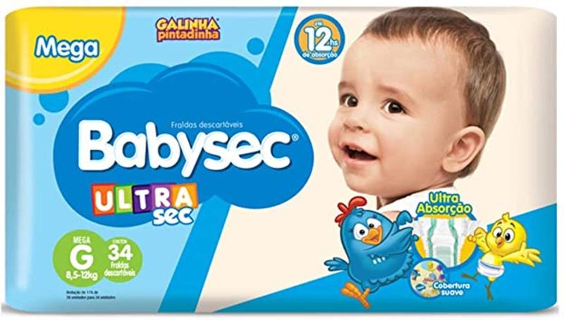 Imagem de Fralda baby sec mega  g /32