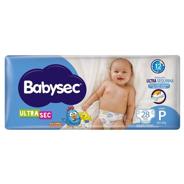 Imagem de Fralda babysec galinha pintadinha jumbo p 28un