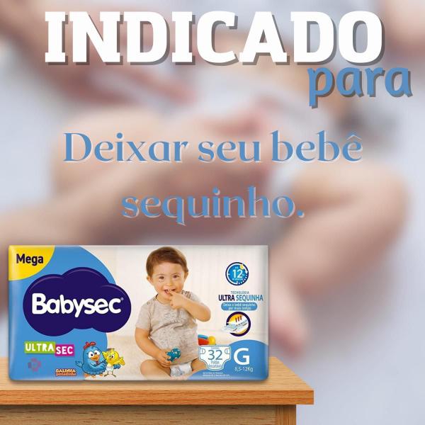 Imagem de Fralda BabySec Galinha Pintadinha Ultra Sec Mega G - 32 UN