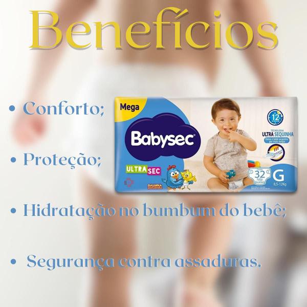 Imagem de Fralda BabySec Galinha Pintadinha Ultra Sec Mega G - 32 UN