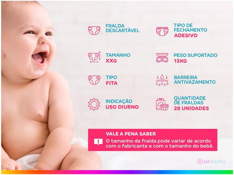 Imagem de Fralda Babysec Galinha Pintadinha Ultrasec - Mega XXG 28 Unidades