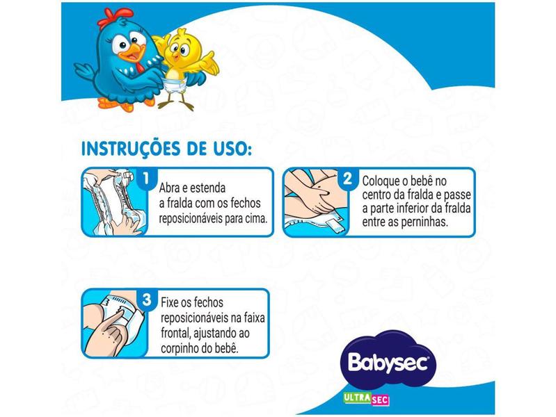 Imagem de Fralda Babysec Galinha Pintadinha Ultrasec - P 42 Unidades