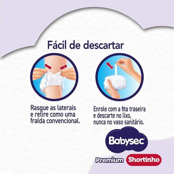 Imagem de Fralda Babysec Hiper Shortinho Premium M 60 Unidades