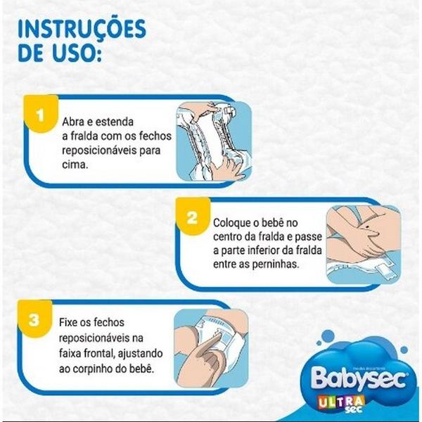 Imagem de Fralda Babysec Ultra Jumbinho Tamanho XG 8 Pacotes com 12