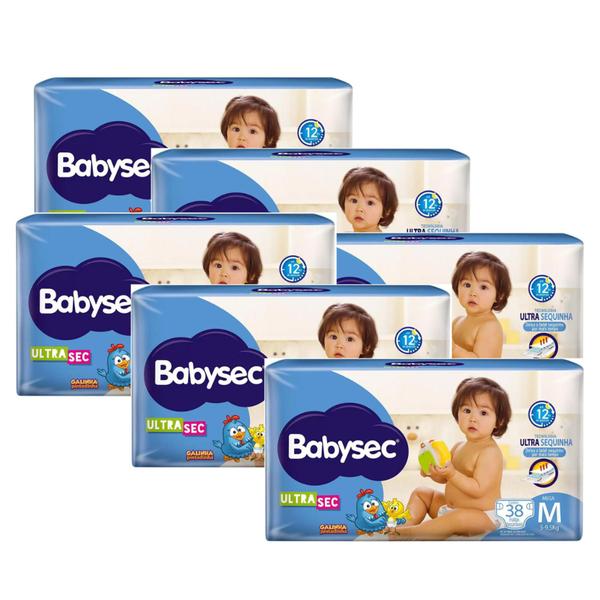 Fralda BabySec Ultra Mega 6 Pacotes Tamanho M Imagem de Fralda BabySec Ultra Mega 6 Pacotes Tamanho M