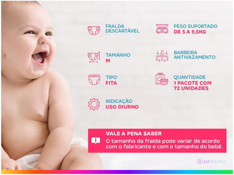 Imagem de Fralda Babysec Ultrasec Galinha Pintadinha Tam. M - 5 a 9,5kg 72 Unidades