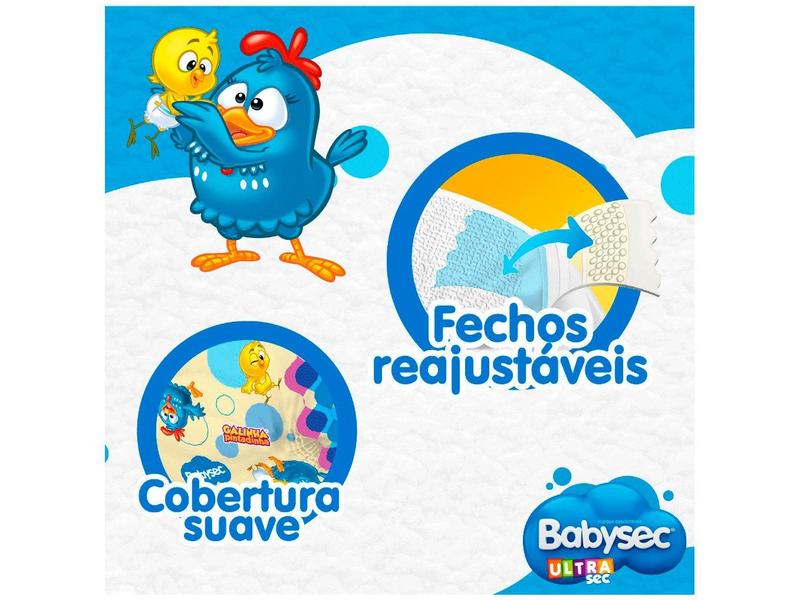 Imagem de Fralda Babysec Ultrasec Galinha Pintadinha Tam. XG 11 a 14kg 56 Unidades