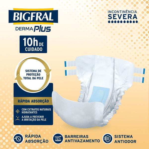 Imagem de Fralda Bigfral Derma Plus P 9 Unidades