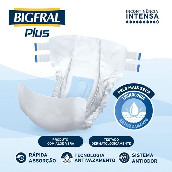 Imagem de Fralda Bigfral Plus Econômica XG 16 Unidades