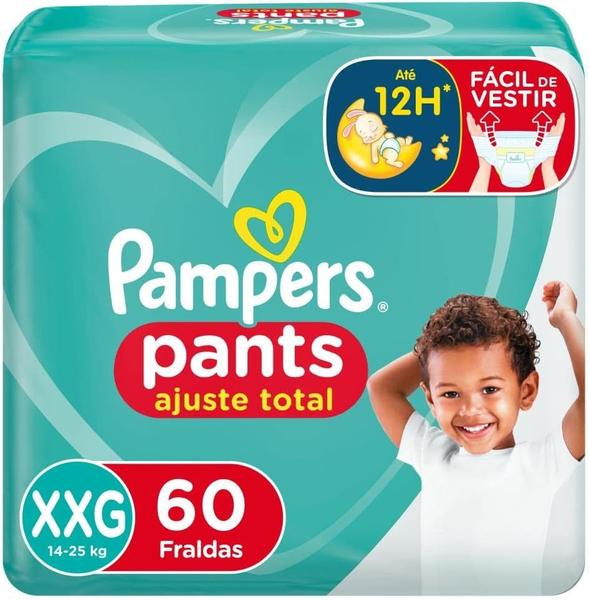 Imagem de Fralda Calça Pampers Pants Ajuste Total XXG 60 unidades