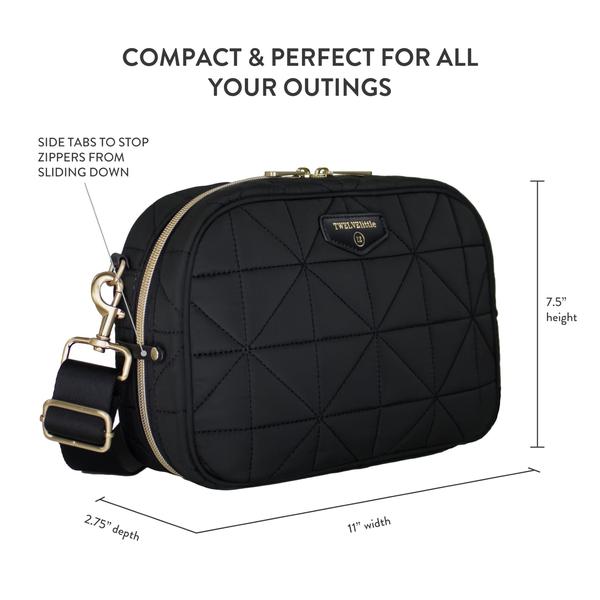 Imagem de Fralda Clutch TwelveLittle 3.0 Crossbody com trocador preto