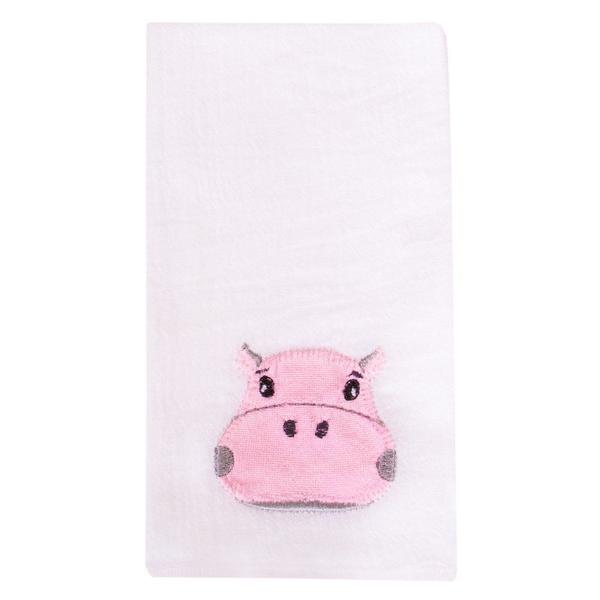 Fralda de Boca Hipopótamo Rosa - Miguel Baby