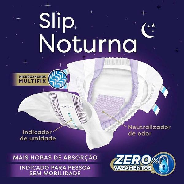 Imagem de Fralda Descartável Adulto Tena  Noturno Slip Tamanho G - 3 Pacotes com 24 Tiras