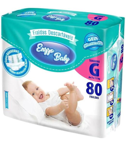 Fralda Descartável Baby Felt Noturna Infantil G - 80 Unidades Fralda Descartável Baby Felt Noturna Infantil G - 80 Unidades