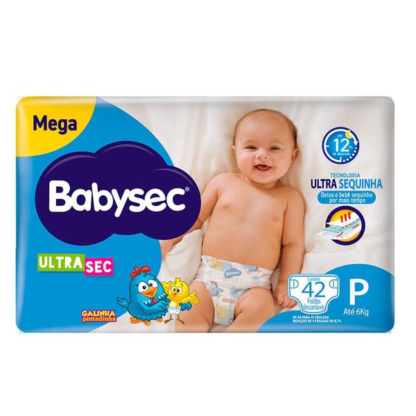 Imagem de Fralda Descartável Babysec Galinha Pintadinha Ultra Mega P 42 Unidades