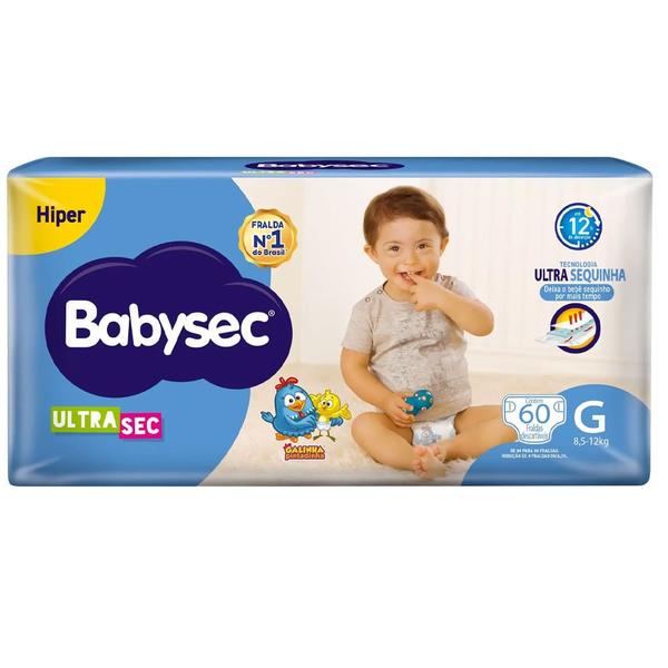 Fralda Descartável Babysec Galinha Pintadinha Ultrasec G Com 60 Unidades Fralda Descartável Babysec Galinha Pintadinha Ultrasec G Com 60 Unidades