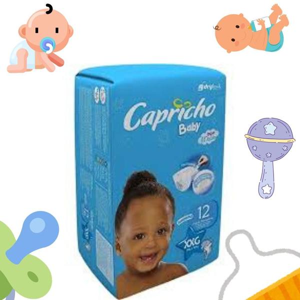 Imagem de Fralda Descartável Capricho Baby Jumbinho XXG - 12 Unidades