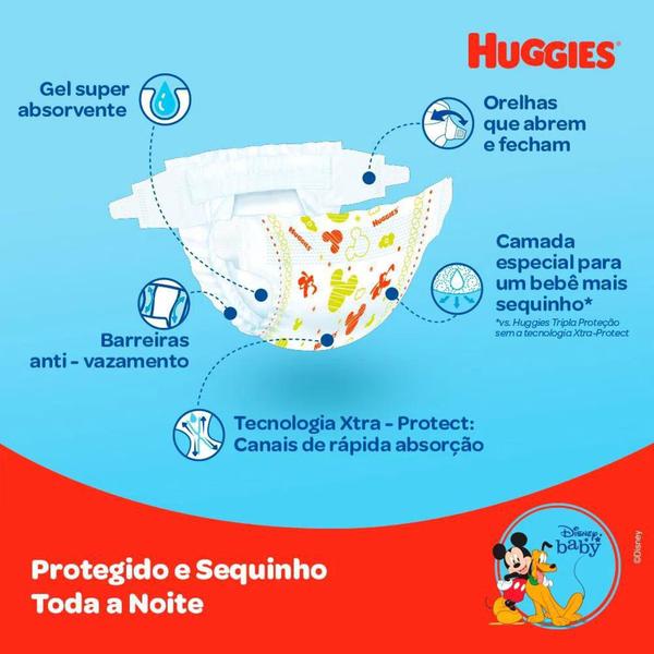 Imagem de Fralda Descartável Disney Baby Tripla Proteção M 16unid Huggies