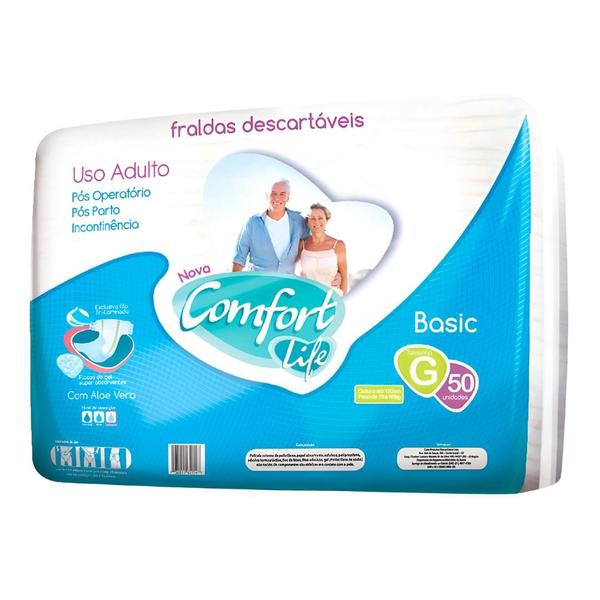 Imagem de Fralda Descartável Geriátrica Adulto Comfort Life