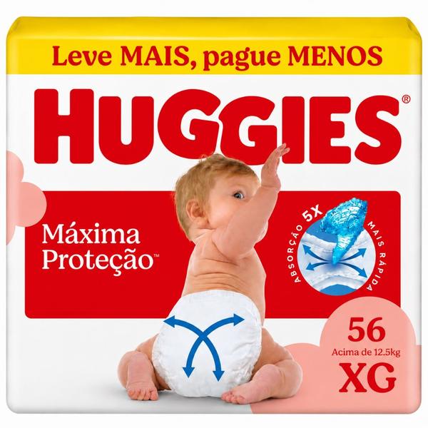 Fralda Descartavel Huggies Maxima Proteção XG - 12 - 15kg Fralda Descartavel Huggies Maxima Proteção XG - 12 - 15kg