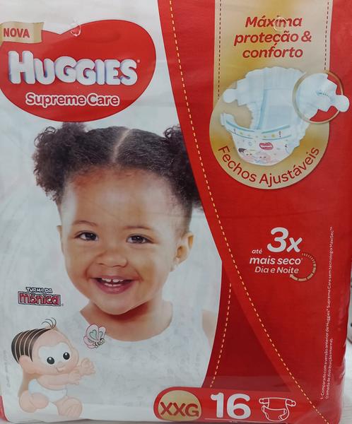 Imagem de Fralda descartável infantil bebê huggies supre care  xxg 16/unidades