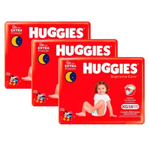 Imagem de Fralda Descartável Infantil Huggies Supreme Care XG 174 Unidades