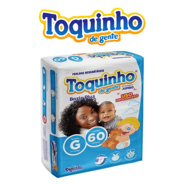 Imagem de Fralda Descartável Infantil TOQUINHO DA GENTE BASIC PLUS