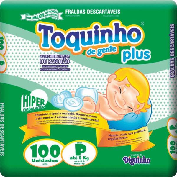 Imagem de Fralda Descartável Infantil Toquinho De Gente HIPER PLUS