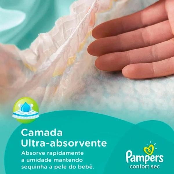 Imagem de Fralda descartavel pampers confort sec mega g c/38 und